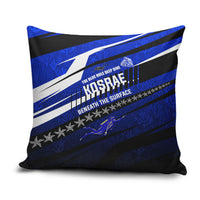 Kosrae Deep Sea Scuba Diving Pillow Cover Blue Hole Beneath The Surface Coral Reef Graphic Art
