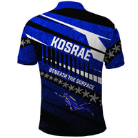 Kosrae Deep Sea Scuba Diving Polo Shirt Blue Hole Beneath The Surface Coral Reef Graphic Art