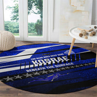 Kosrae Deep Sea Scuba Diving Round Carpet Blue Hole Beneath The Surface Coral Reef Graphic Art
