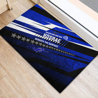 Kosrae Deep Sea Scuba Diving Rubber Doormat Blue Hole Beneath The Surface Coral Reef Graphic Art