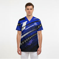 Kosrae Deep Sea Scuba Diving Scrub Top Blue Hole Beneath The Surface Coral Reef Graphic Art