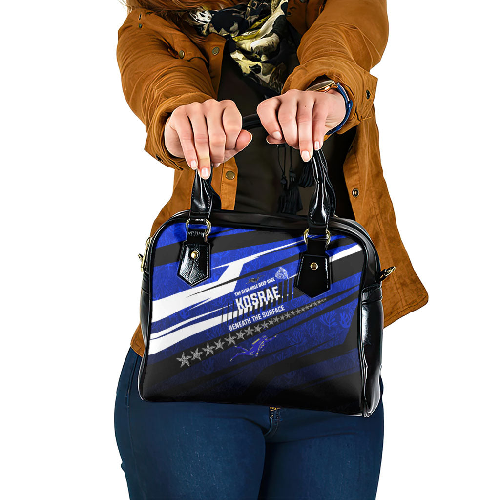 Kosrae Deep Sea Scuba Diving Shoulder Handbag Blue Hole Beneath The Surface Coral Reef Graphic Art
