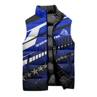 Kosrae Deep Sea Scuba Diving Sleeveless Puffer Jacket Blue Hole Beneath The Surface Coral Reef Graphic Art