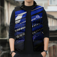 Kosrae Deep Sea Scuba Diving Sleeveless Puffer Jacket Blue Hole Beneath The Surface Coral Reef Graphic Art
