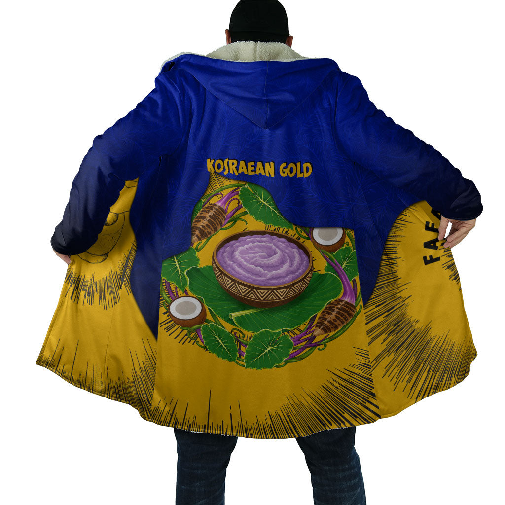 Kosrae Fafa Culinary Heritage Cloak Kosraean Gold Taro Tradition Illustration With Coconut Leaves