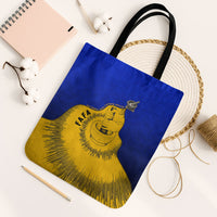 Kosrae Fafa Culinary Heritage Tote Bag Kosraean Gold Taro Tradition Illustration With Coconut Leaves