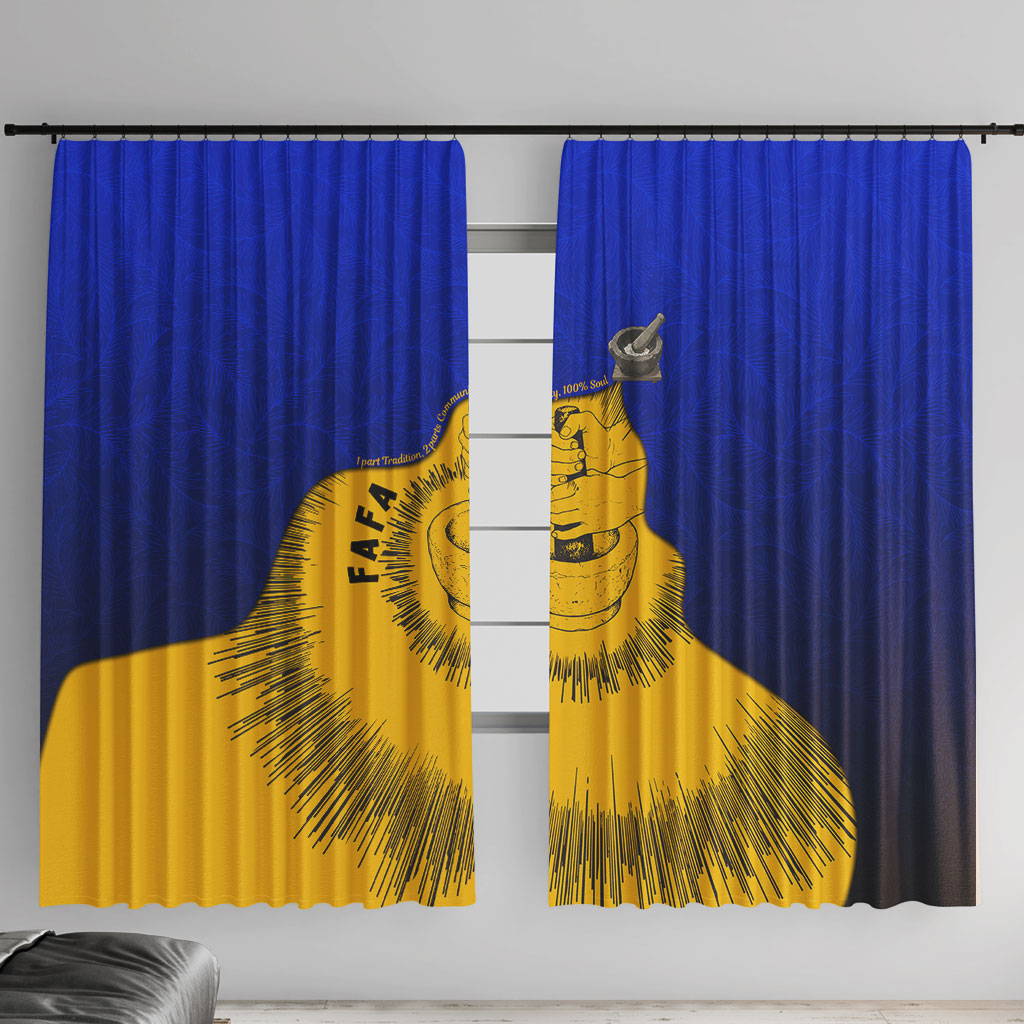 Kosrae Fafa Culinary Heritage Window Curtain Kosraean Gold Taro Tradition Illustration With Coconut Leaves