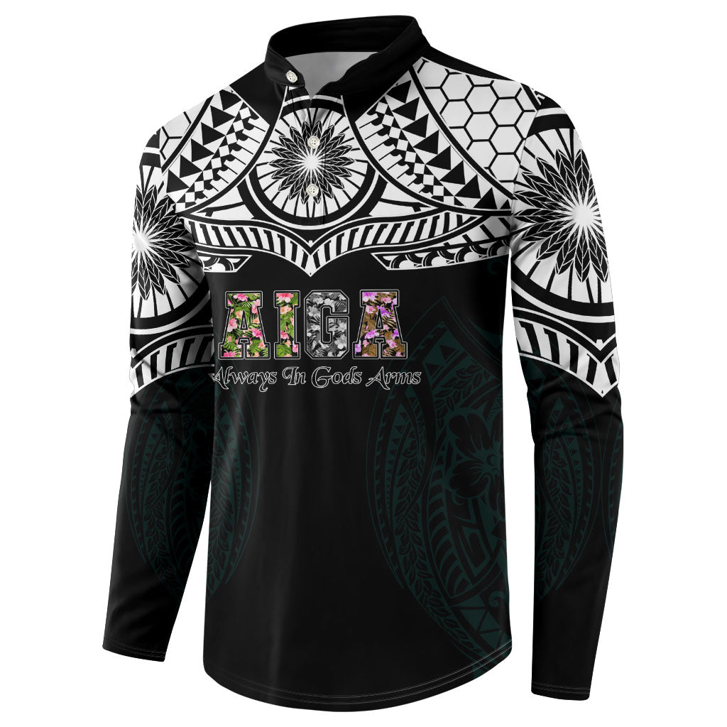 AIGA Always In Gods Arms Samoa Button Sweatshirt Polynesian Tribal Tattoo Art Family Heritage Faith TS04 - Polynesian Pride
