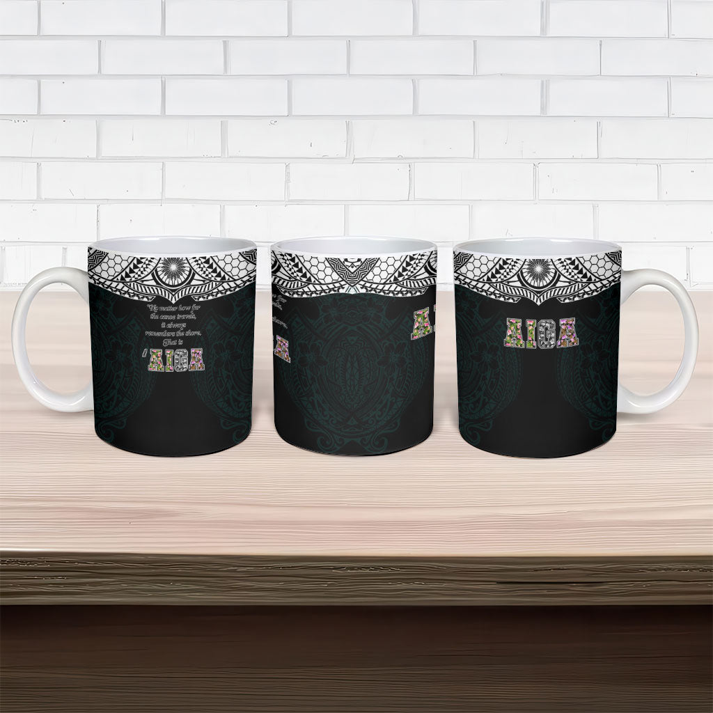 AIGA Always In Gods Arms Samoa Ceramic Mug Polynesian Tribal Tattoo Art Family Heritage Faith TS04 - Polynesian Pride