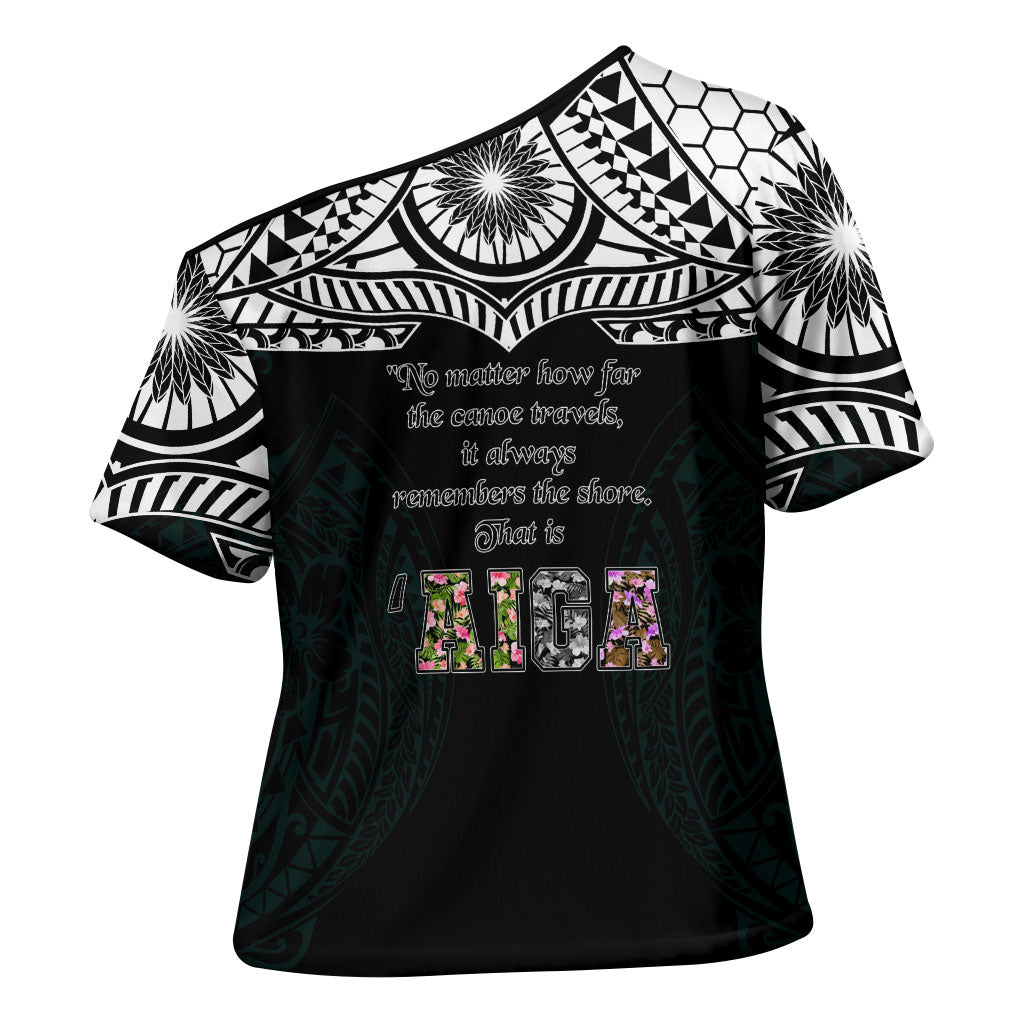 AIGA Always In Gods Arms Samoa Cross Shoulder Shirt Polynesian Tribal Tattoo Art Family Heritage Faith TS04 - Polynesian Pride