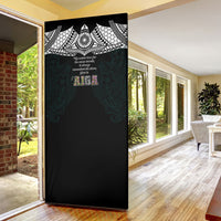 AIGA Always In Gods Arms Samoa Door Cover Polynesian Tribal Tattoo Art Family Heritage Faith TS04 - Polynesian Pride
