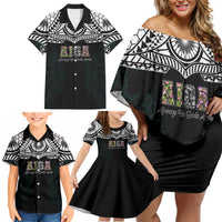 AIGA Always In Gods Arms Samoa Family Matching Off Shoulder Short Dress and Hawaiian Shirt Polynesian Tribal Tattoo Art Family Heritage Faith TS04 - Polynesian Pride