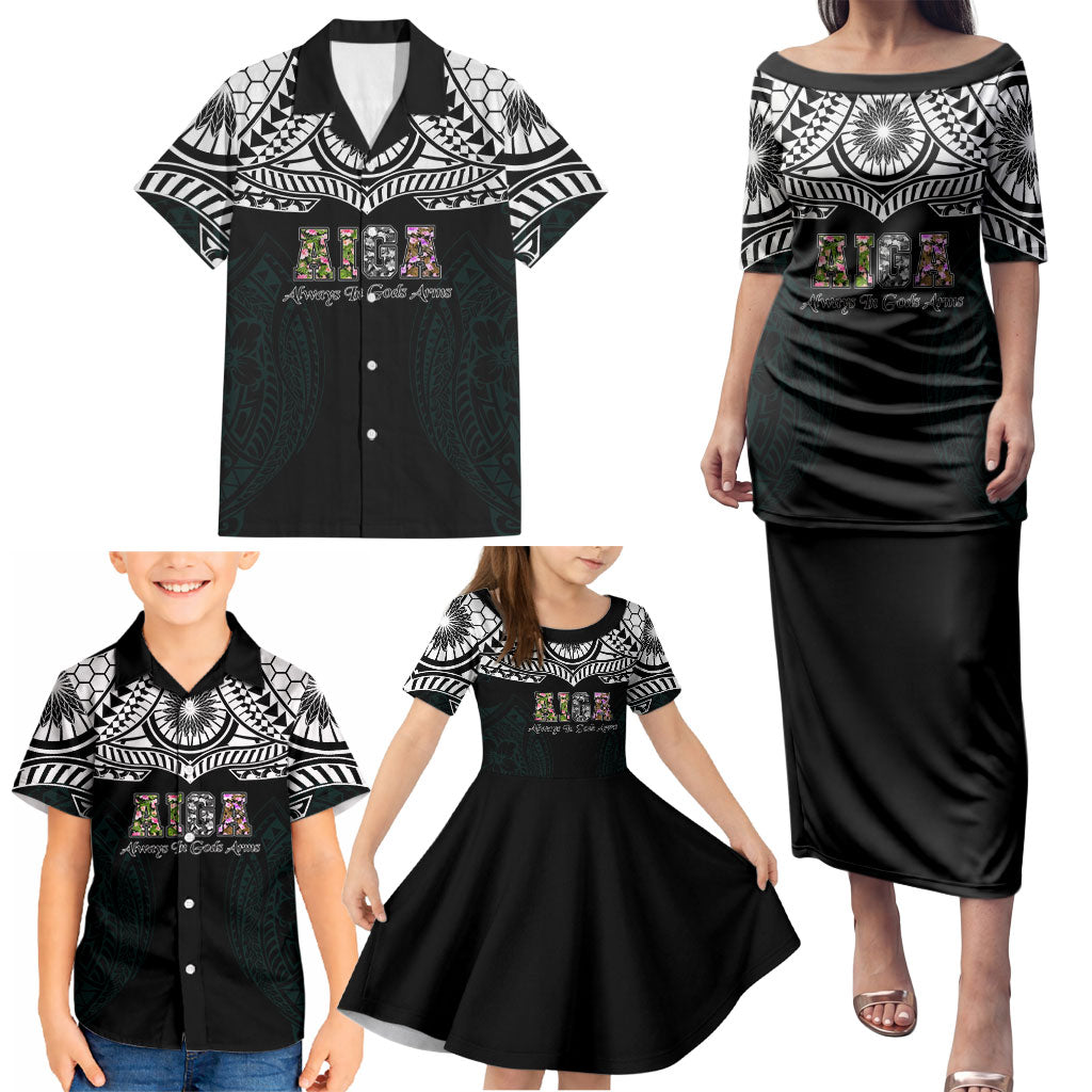 AIGA Always In Gods Arms Samoa Family Matching Puletasi and Hawaiian Shirt Polynesian Tribal Tattoo Art Family Heritage Faith TS04 - Polynesian Pride