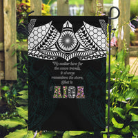 AIGA Always In Gods Arms Samoa Garden Flag Polynesian Tribal Tattoo Art Family Heritage Faith TS04 Garden Flag Black White - Polynesian Pride