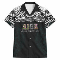 AIGA Always In Gods Arms Samoa Hawaiian Shirt Polynesian Tribal Tattoo Art Family Heritage Faith TS04 Black White - Polynesian Pride