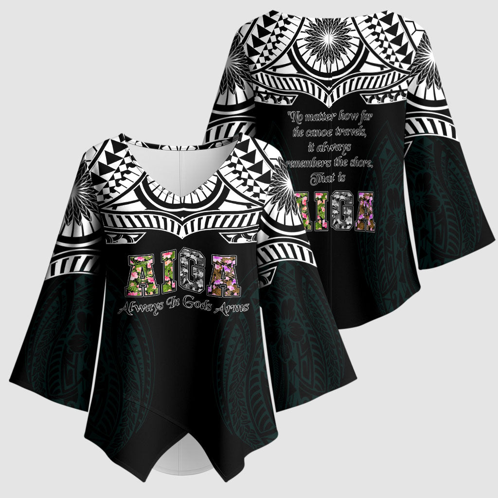 AIGA Always In Gods Arms Samoa Kimono Sleeve Blouse Polynesian Tribal Tattoo Art Family Heritage Faith TS04 - Polynesian Pride