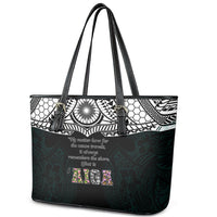 AIGA Always In Gods Arms Samoa Leather Tote Bag Polynesian Tribal Tattoo Art Family Heritage Faith TS04 - Polynesian Pride