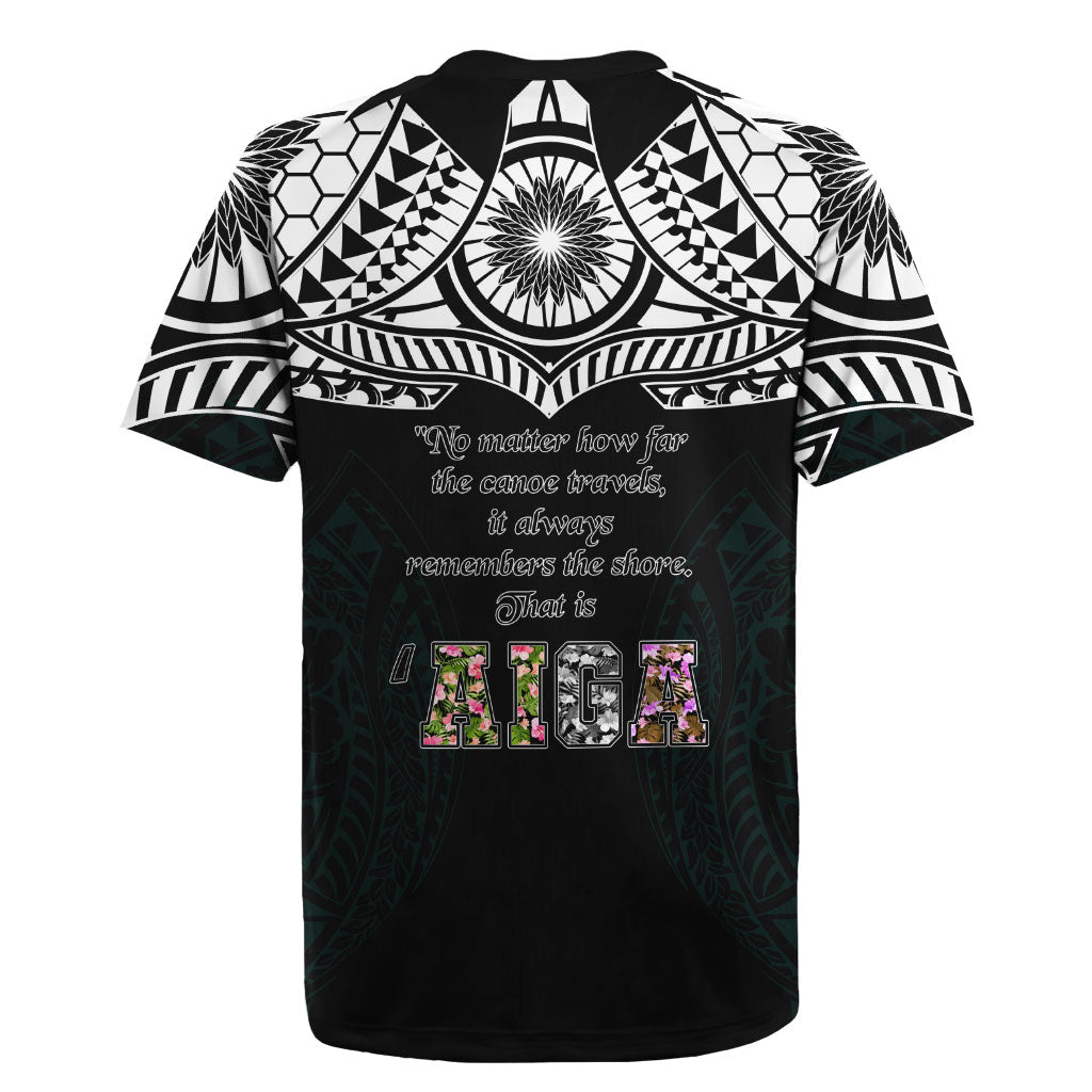 AIGA Always In Gods Arms Samoa Rugby Jersey Polynesian Tribal Tattoo Art Family Heritage Faith TS04 - Polynesian Pride