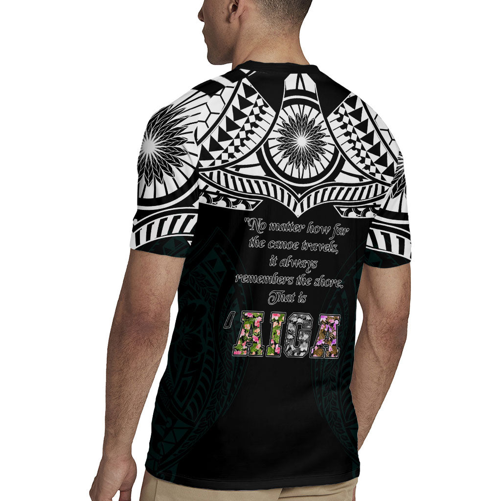 AIGA Always In Gods Arms Samoa Rugby Jersey Polynesian Tribal Tattoo Art Family Heritage Faith TS04 - Polynesian Pride