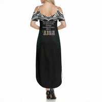 AIGA Always In Gods Arms Samoa Summer Maxi Dress Polynesian Tribal Tattoo Art Family Heritage Faith TS04 - Polynesian Pride