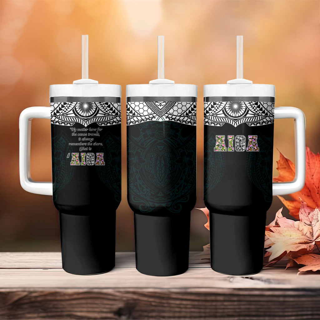 AIGA Always In Gods Arms Samoa Tumbler With Handle Polynesian Tribal Tattoo Art Family Heritage Faith TS04 - Polynesian Pride