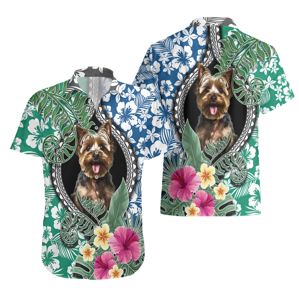 Polynesian Yorkshire Terrier Hawaiian Shirt Polynesian Pattern And Yorkshire Terrier TS04 - Polynesian Pride