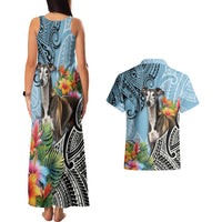 Polynesian Greyhound Couples Matching Tank Maxi Dress and Hawaiian Shirt Polynesian Pattern And Greyhound TS04 - Polynesian Pride