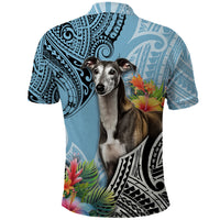 Polynesian Greyhound Polo Shirt Polynesian Pattern And Greyhound Dog TS04 - Polynesian Pride