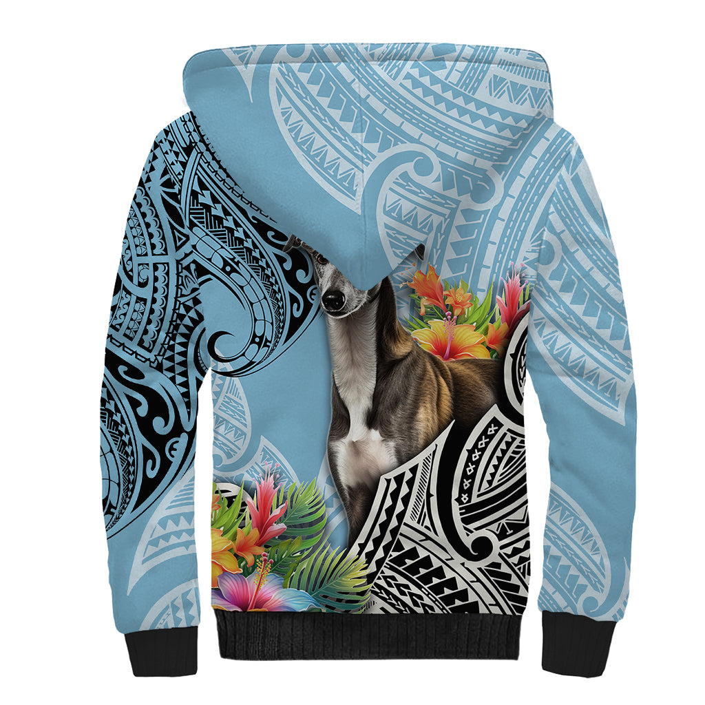 Polynesian Greyhound Sherpa Hoodie Polynesian Pattern And Greyhound TS04 - Polynesian Pride