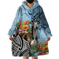 Polynesian Greyhound Wearable Blanket Hoodie Polynesian Pattern And Greyhound TS04 - Polynesian Pride