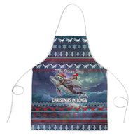 Tonga Christmas Apron with Singing Whale Ocean Scene National Coat of Arms TS04 Multicolor - Polynesian Pride