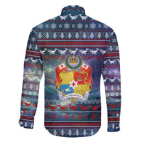 Tonga Christmas Family Matching Off Shoulder Short Dress and Hawaiian Shirt with Singing Whale Ocean Scene National Coat of Arms - Polynesian Pride