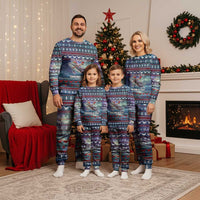 Tonga Christmas Pajama Set with Singing Whale Ocean Scene National Coat of Arms TS04 Men Multicolor - Polynesian Pride