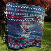 Tonga Christmas Quilt with Singing Whale Ocean Scene National Coat of Arms TS04 - Polynesian Pride
