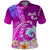 Hawaii Plumeria Flower Polo Shirt Plumeria FLowers And Polynesian Pattern TS04 Gradient - Polynesian Pride