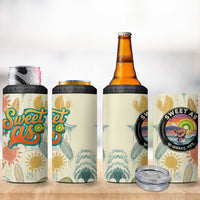 NZ Slang Sweet As Kiwi Shaka Sign 4 in 1 Can Cooler Tumbler New Zealand Surfboards Sun and Tropical Beach Retro TS04 - Polynesian Pride