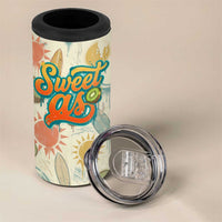NZ Slang Sweet As Kiwi Shaka Sign 4 in 1 Can Cooler Tumbler New Zealand Surfboards Sun and Tropical Beach Retro TS04 - Polynesian Pride
