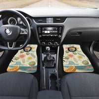 NZ Slang Sweet As Kiwi Shaka Sign Car Mats New Zealand Surfboards Sun and Tropical Beach Retro