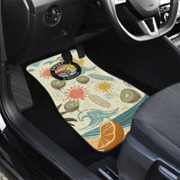 NZ Slang Sweet As Kiwi Shaka Sign Car Mats New Zealand Surfboards Sun and Tropical Beach Retro