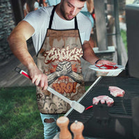 Choice Bro Graffiti Handshake Apron New Zealand Slang Fern Brick Wall and Urban Street Art