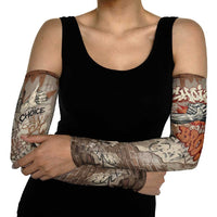 Choice Bro Graffiti Handshake Arm Sleeves New Zealand Slang Fern Brick Wall and Urban Street Art