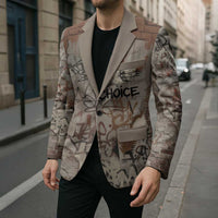 Choice Bro Graffiti Handshake Blazer New Zealand Slang Fern Brick Wall and Urban Street Art
