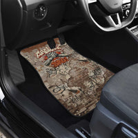 Choice Bro Graffiti Handshake Car Mats New Zealand Slang Fern Brick Wall and Urban Street Art
