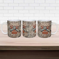 Choice Bro Graffiti Handshake Ceramic Mug New Zealand Slang Fern Brick Wall and Urban Street Art