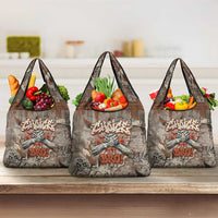 Choice Bro Graffiti Handshake Grocery Bag New Zealand Slang Fern Brick Wall and Urban Street Art