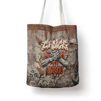 Choice Bro Graffiti Handshake Tote Bag New Zealand Slang Fern Brick Wall and Urban Street Art