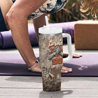 Choice Bro Graffiti Handshake Tumbler With Handle New Zealand Slang Fern Brick Wall and Urban Street Art