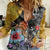 Hawaii Polynesian Women Casual Shirt Turtles and Hibiscus Flower Gradient Pattern TS04 Female Multicolor - Polynesian Pride