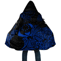 Pohnpei Federated States Of Micronesia Cloak Polynesian Tribal Heritage Art With Blue Island Tattoo Patterns