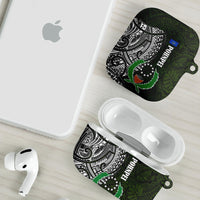 Pohnpei Federated States Of Micronesia AirPods Case Polynesian Tribal Heritage Art With Kaselehlie State Seal